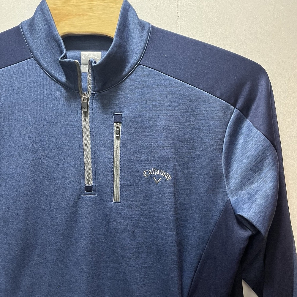 Callaway Men's 1/4 Zip Pullover Jacket Sweatshirt Size XL Blue‎ Golf
